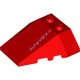 Деталь Лего Клин 4 х 4 Тройной С Обрезанными Креплениями Цвет Красный