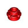 Пластина Круглая 1 х 1 С Лепестками (5 Лепестков), Цвет: Красный