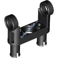 Деталь Лего Техник Пин Коннектор Ось И Пин 90 Градусов Двойной Цвет Черный