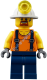 Минифигурка Лего Сити - Шахтер