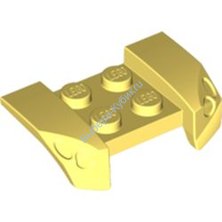 Деталь Лего Автомобильное Крыло 2 х 4 С Выдавленными Фарами Цвет Ярко-Светло-Желтый