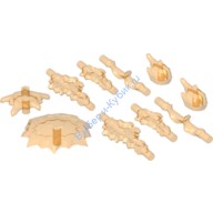 Деталь Лего Взрывы Энергии 10 В Упаковке Цвет Прозрачно-Оранжевый