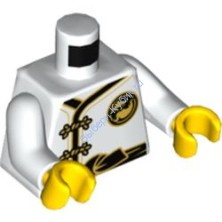 Деталь Лего Торс С Рисунком Цвет Белый