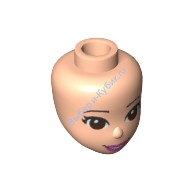 Деталь Лего Голова Мини Долл Цвет Светло-Телесный