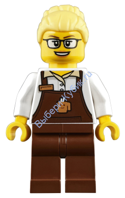 Минифигурка Лего Сити Бариста trn249 
