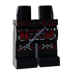Деталь Лего Ноги С Рисунком Цвет Черный