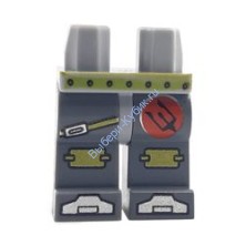 Деталь Лего Ноги С Рисунком Цвет Светло-Серый