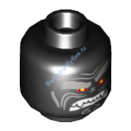 Деталь Лего Голова Минифигурки Цвет Черный