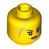 Деталь Лего Голова Минифигурки Женская Цвет Желтый