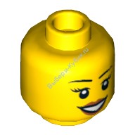 Деталь Лего Голова Минифигурки Женская Цвет Желтый