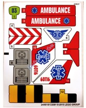 Наклейки К Набору Лего 60116 - 24491/6133091