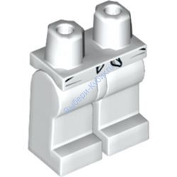 Деталь Лего Ноги С Рисунком Цвет Белый