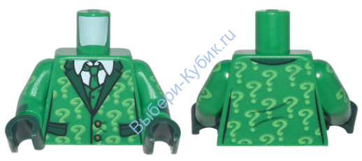 Деталь Лего Торс С Рисунком Цвет Зеленый