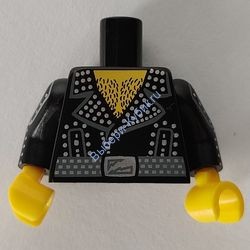 Деталь Лего Торс С Рисунком Цвет Черный