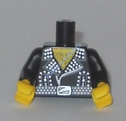 Деталь Лего Торс С Рисунком Цвет Черный