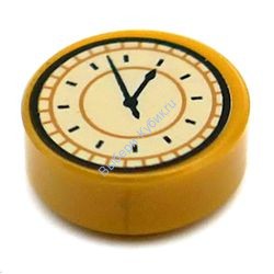 Деталь Лего Плитка Круглая 1 х 1 С Рисунком Цвет Перламутрово-Золотой