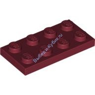 Деталь Лего Пластина 2 х 4 Цвет Темно-Красный