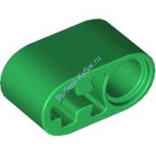 Деталь Лего Техник Бим 1 х 2 Толстый С Отверстиями Для Пина И Оси Цвет Зеленый
