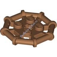 Деталь Лего Пластина 2 х 2 С Восьмиугольным Бампером По Периметру Цвет Карамельный