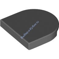 Деталь Лего Плитка Круглая 2 х 2 Половина Круга Цвет Темно-Серый