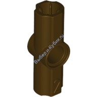 Деталь Лего Техник Коннектор Угловой #2 - 180 Градусов Цвет Темно-Коричневый