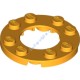 Деталь Лего Пластина Круглая 4 х 4 С 2 х 2 Отверстием Цвет Ярко-Светло-Оранжевый
