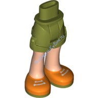 Деталь Лего Ноги Мини Долл С Рисунком Цвет Оливковый Зеленый