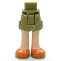 Деталь Лего Ноги Мини Долл С Рисунком Цвет Оливковый Зеленый