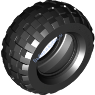 Деталь Лего Шина 816 х 38 R Баллон Цвет Черный