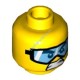 Деталь Лего Голова Минифигурки Двухсторонняя Цвет Желтый
