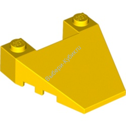 Деталь Лего Клин 4 x 4 Конусообразный С Насечками Для Шипов Цвет Желтый