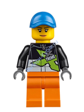 Минифигурка Лего Сити -   Водитель моторной лодки cty0543