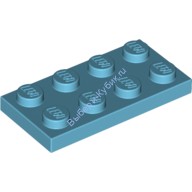 Деталь Лего Пластина 2 х 4 Цвет Умеренно-Лазурный