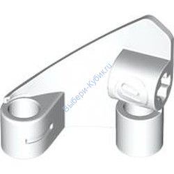 Деталь Лего Техник Панель #10 3 x 3 Правая Цвет Белый