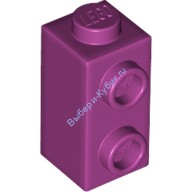 Деталь Лего Кубик Модифицированный 1 x 1 x 1 2/3 С Штырьками На Стороне Цвет Маджента