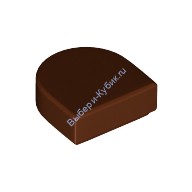 Деталь Лего Плитка 1 х 1 Полукруг Цвет Коричневый