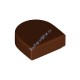 Деталь Лего Плитка 1 х 1 Полукруг Цвет Коричневый