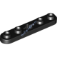 Деталь Лего Техник Техник Пластина 1 х 5 Цвет Черный