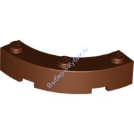 Деталь Лего Кубик Круглый Угол 4 х 4 С Тремя Штырьками Цвет Коричневый