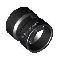 Деталь Лего Диск 8Мм D X 9Мм Отверстие Для Дисков С Пин Держателем Цвет Черный