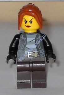 Police - City Bandit Crook Female, Dark Orange Hair (60130)