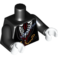 Деталь Лего Торс С Рисунком Цвет Черный