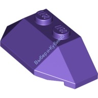 Деталь Лего Клин 2 х 4 Тройной Цвет Темно-Фиолетовый