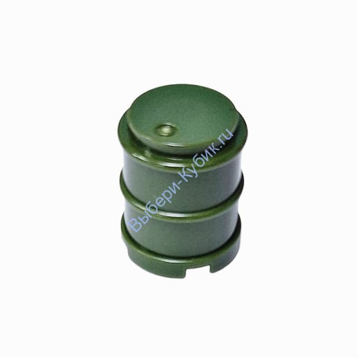 Деталь Аналог Совместимый С Лего Бочка Закрытая 2 х 2 Темно-Зеленый