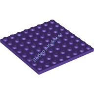 Деталь Лего Пластина 8 х 8 Цвет Темно-Фиолетовый