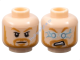 Деталь Лего Голова Минифигурки Двусторонняя Цвет Светло-Телесный