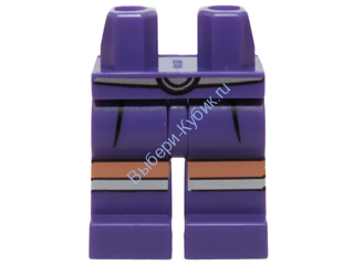 Деталь Лего Ноги С Рисунком Цвет Темно-Фиолетовый