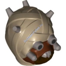 Деталь Лего Голова Модифицированная SW 18934pb01 Цвет Темно-Песочный