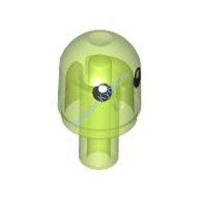 Деталь Лего Крышка Фонарика С Рисунком С Внутренним Стержнем / Глаз Бионикл Barraki Цвет Прозрачно-Ярко-Зеленый