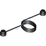 Деталь Аналог Совместимый С Лего Нить с Штырьками на Концах 31L (22,5 cм) Цвет Черный 